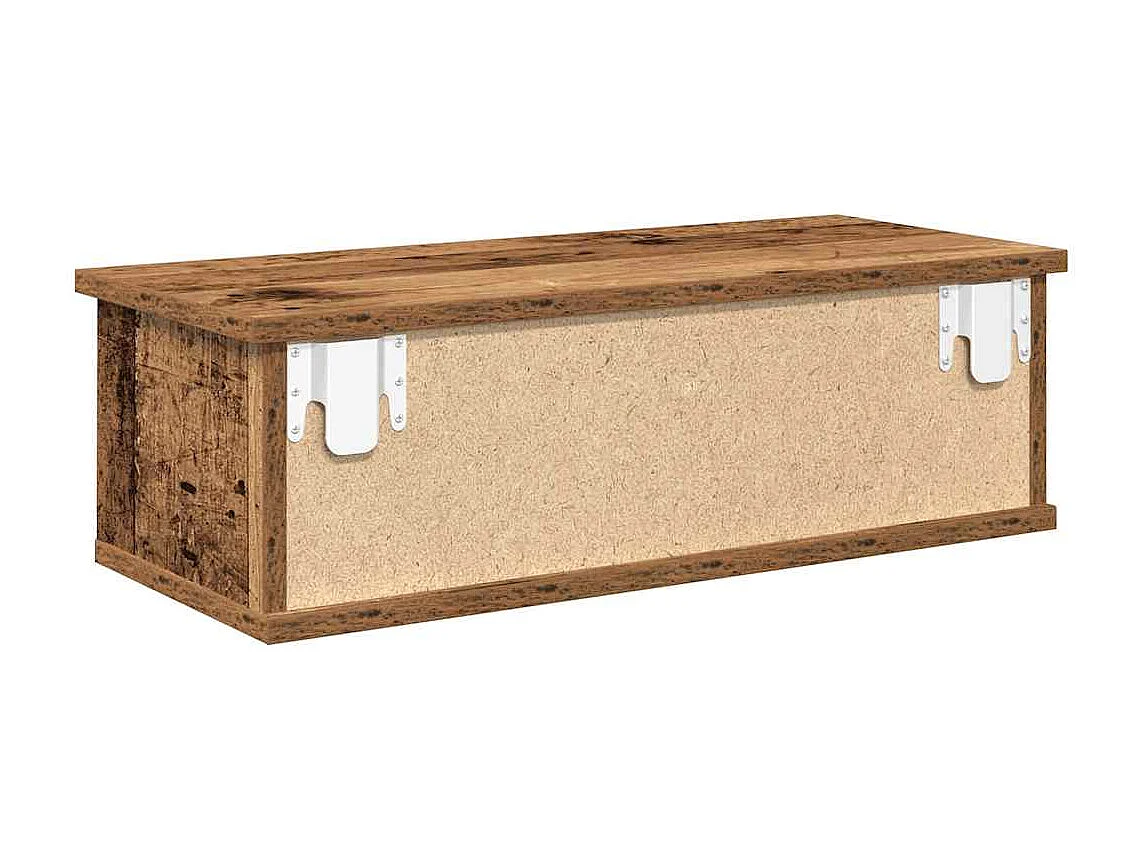 Armario de pared madera vieja 60x26x18,5 cm madera de ingeniería