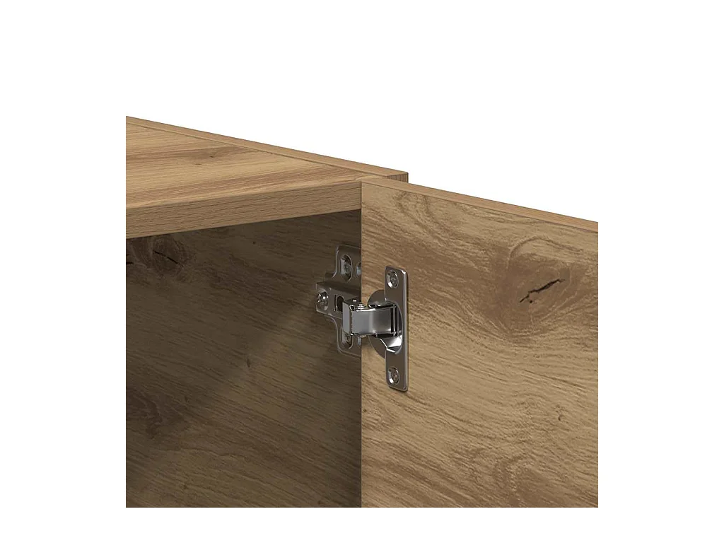 Armoire murale chêne artisanal 80x39x40 cm bois d'ingénierie