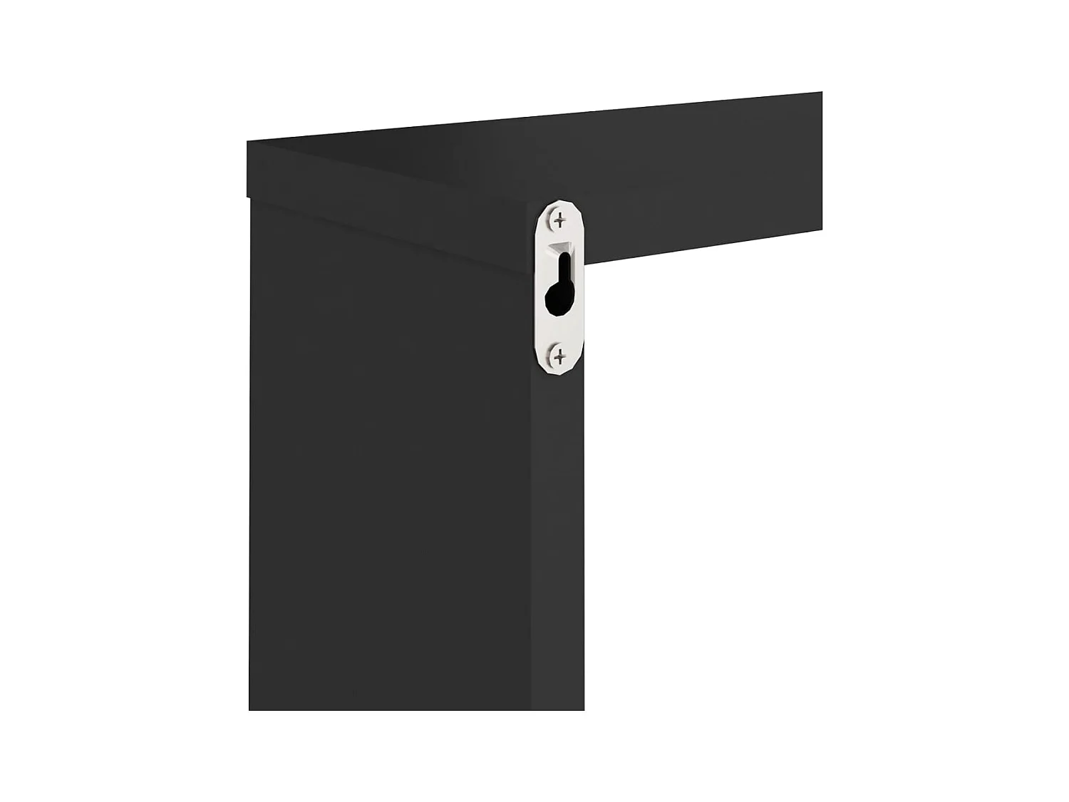 Mensole a cubo da parete 2 pezzi nere 30x15x30 cm