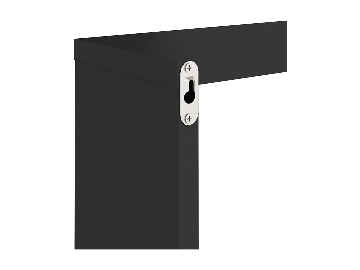 Étagères cube murales 2 pcs noir 30x15x30 cm