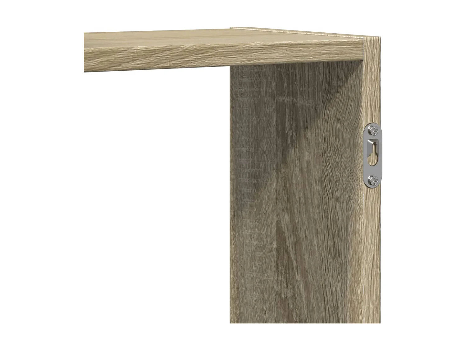 Sonoma eiken wandplank 129x18x42 cm bewerkt hout