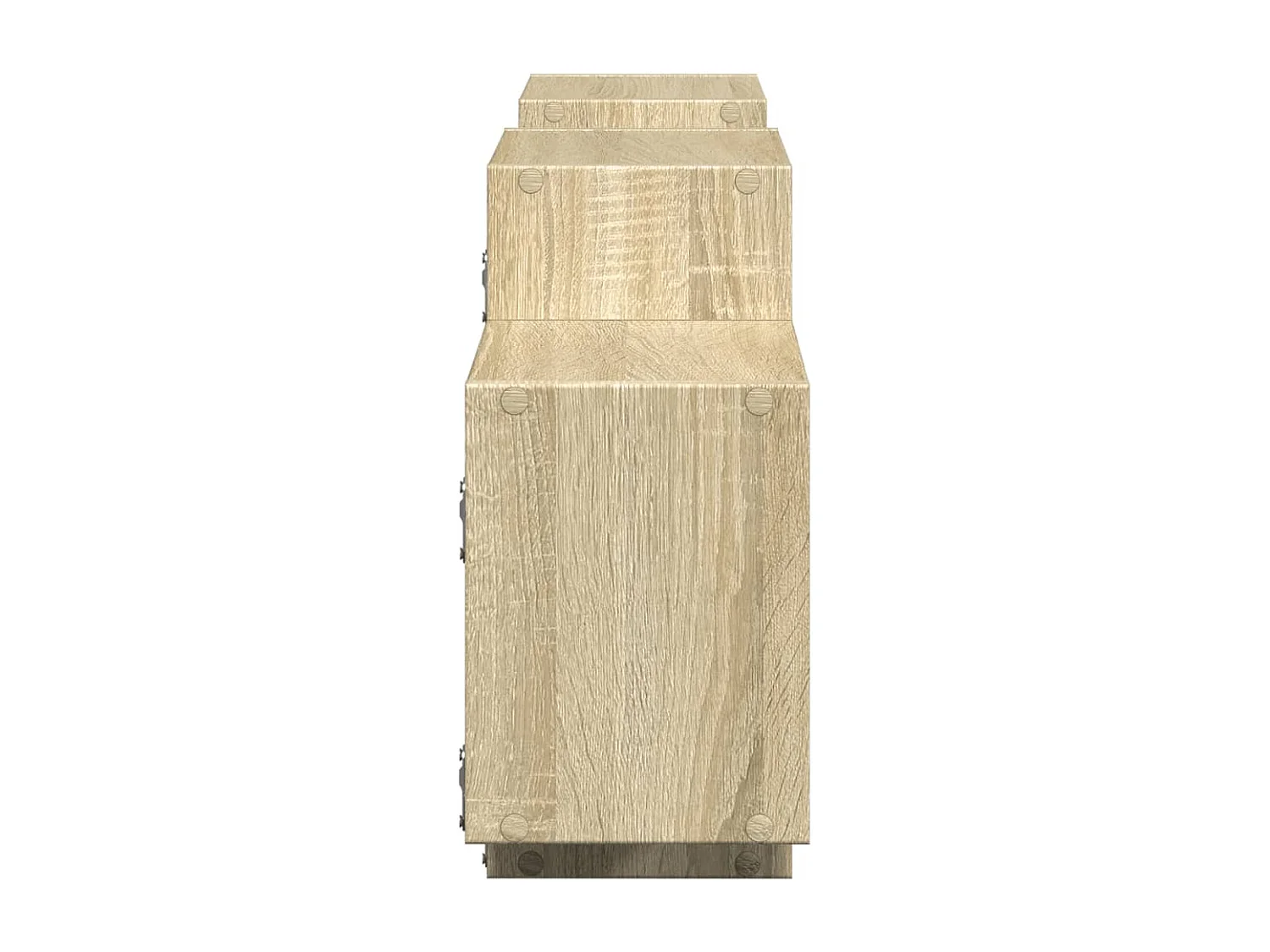 Estante de pared de roble Sonoma 129x18x42 cm madera de ingeniería