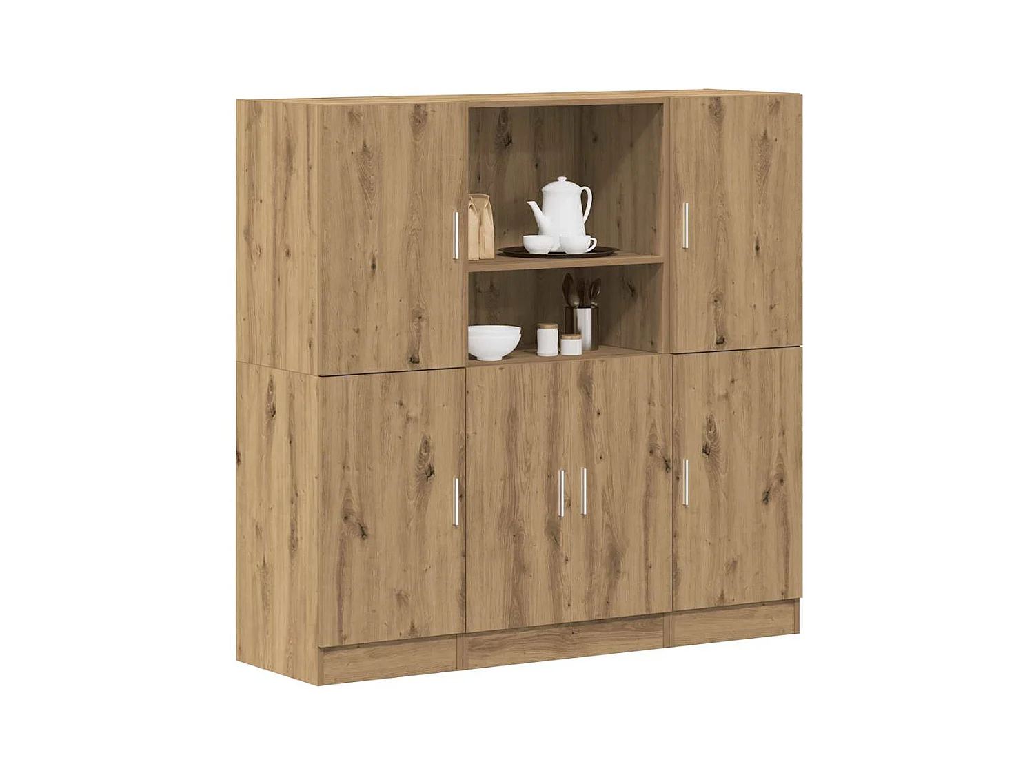 Ensemble d'armoires de cuisine 3 pcs chêne artisanal