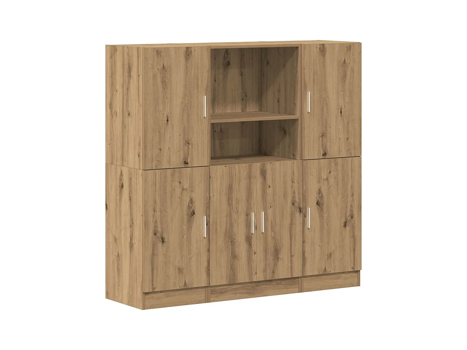 Ensemble d'armoires de cuisine 3 pcs chêne artisanal