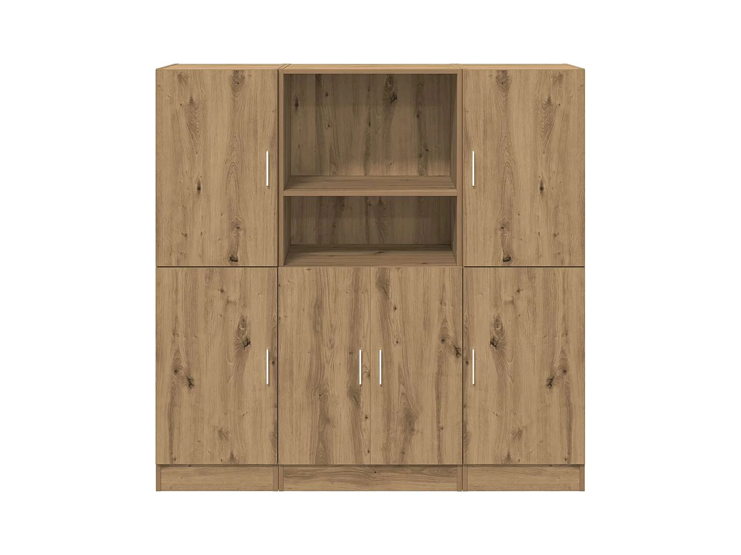 Ensemble d'armoires de cuisine 3 pcs chêne artisanal