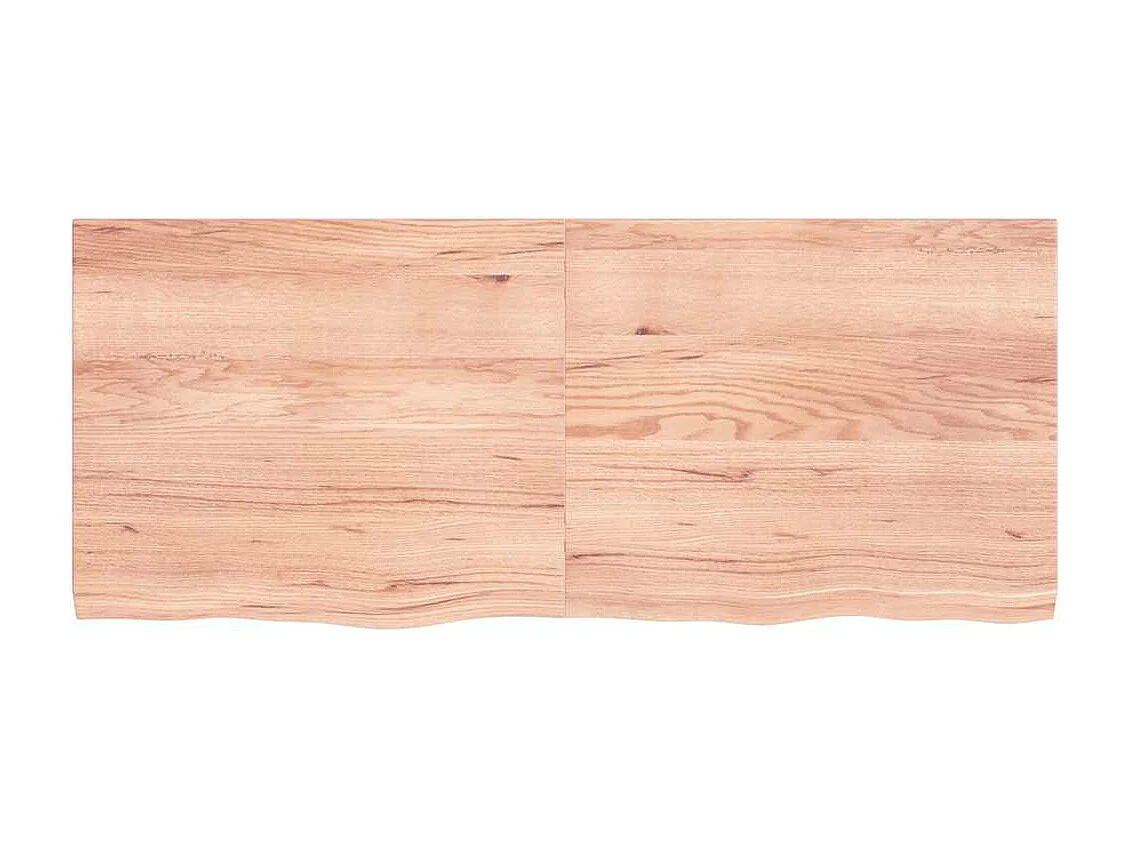 Étagère murale marron clair bois chêne massif traité