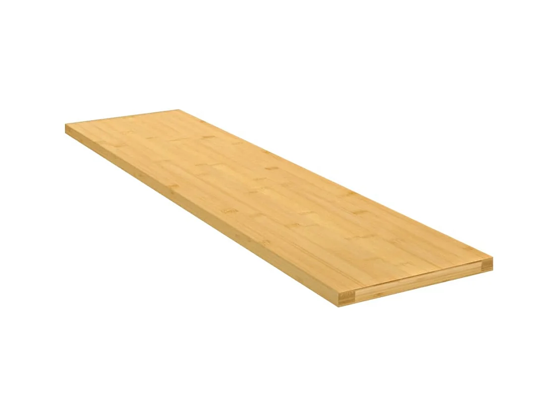 Étagère murale 80x20x1,5 cm bambou