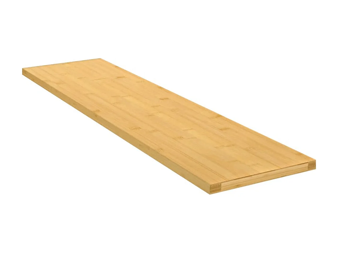 Étagère murale 80x20x1,5 cm bambou