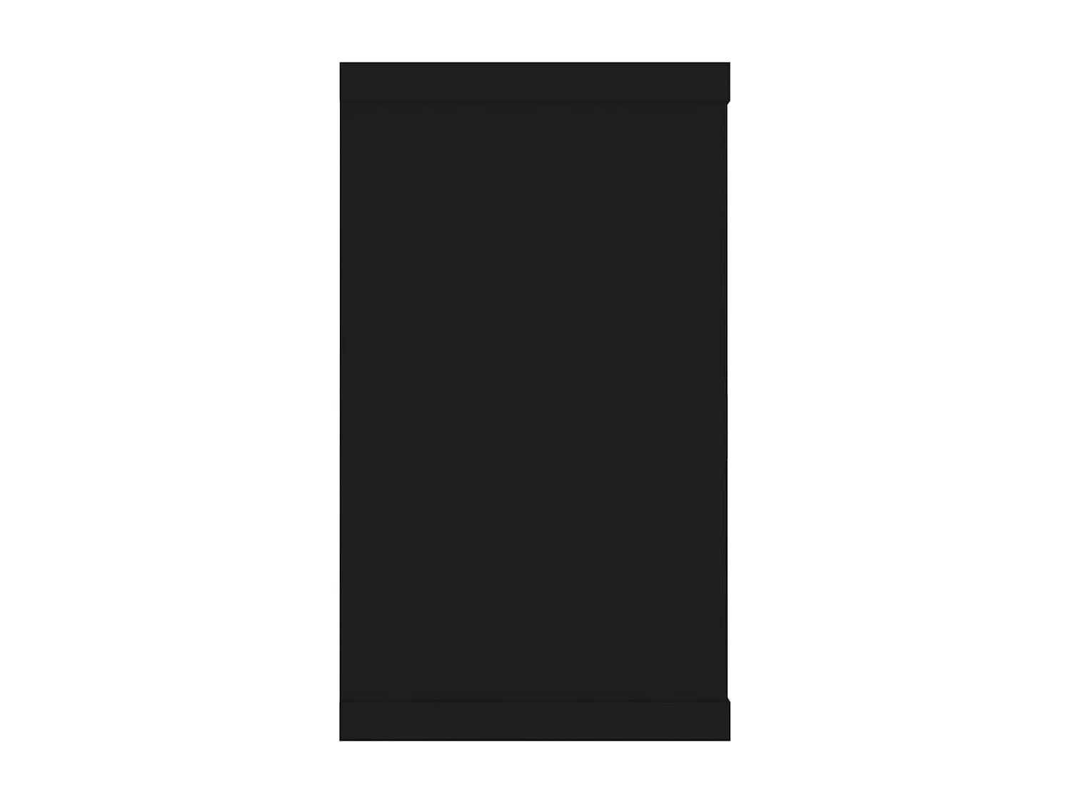 Étagères cube murales 2pcs Noir 80x15x26,5cm bois d'ingénierie