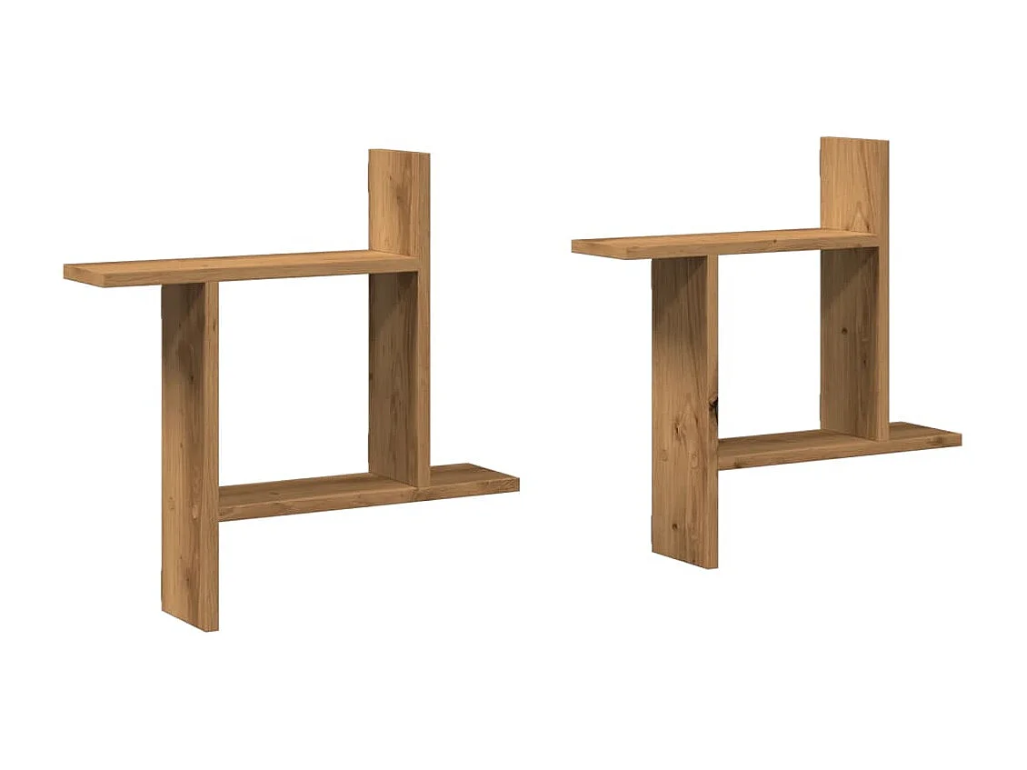 estantes de pared hechos a mano de madera de ingeniería de roble