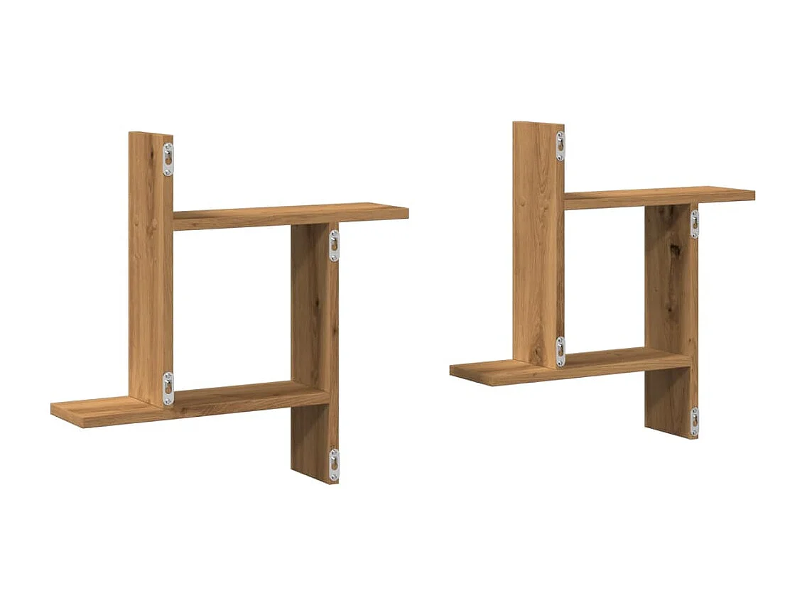 estantes de pared hechos a mano de madera de ingeniería de roble