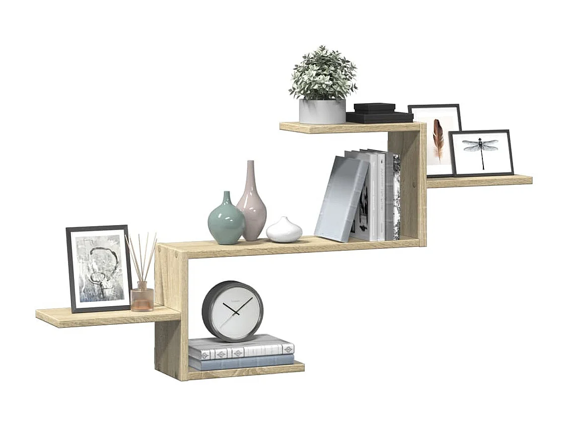 Étagère murale chêne sonoma 104x15x49 cm bois d'ingénierie