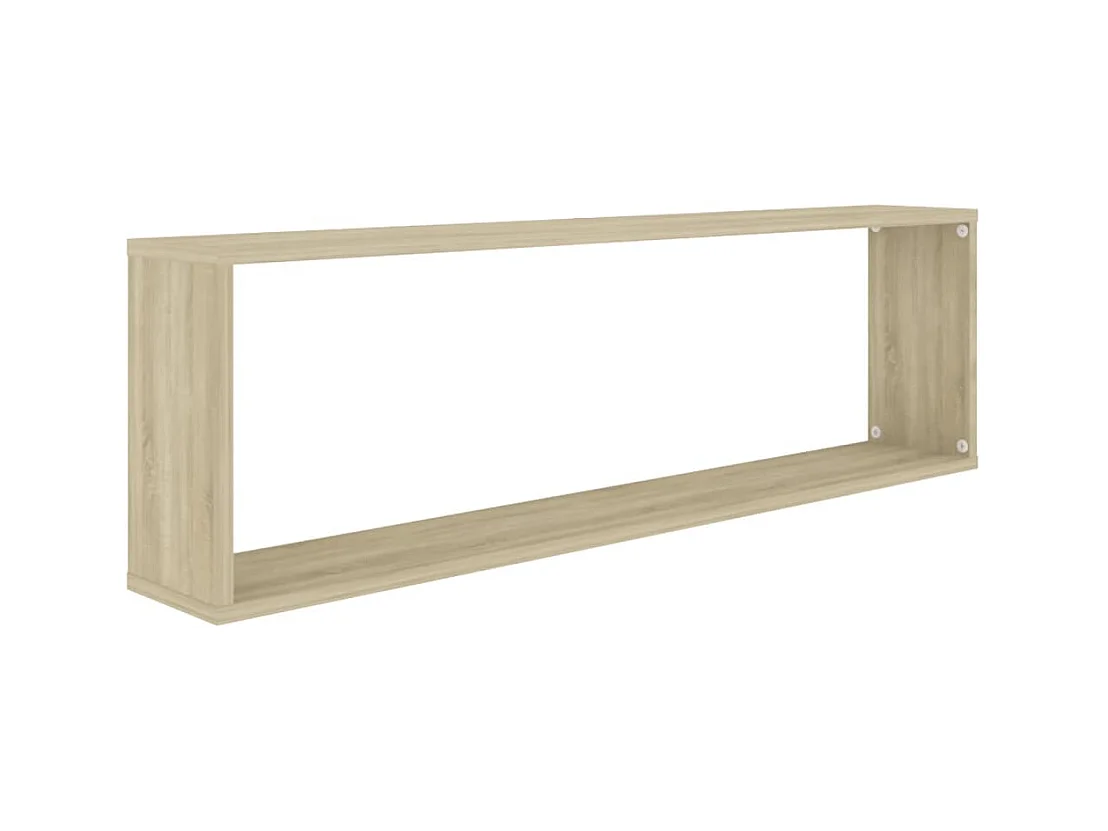 Mensole a cubo da parete a 2 pezzi, Sonoma Oak, legno ingegnerizzato