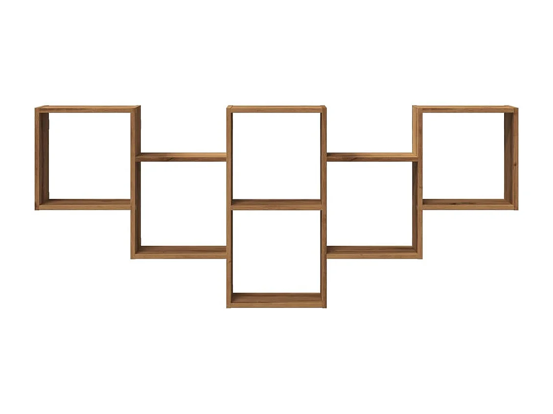 Estante de pared de roble hecho a mano 159x18x66 cm madera de ingeniería