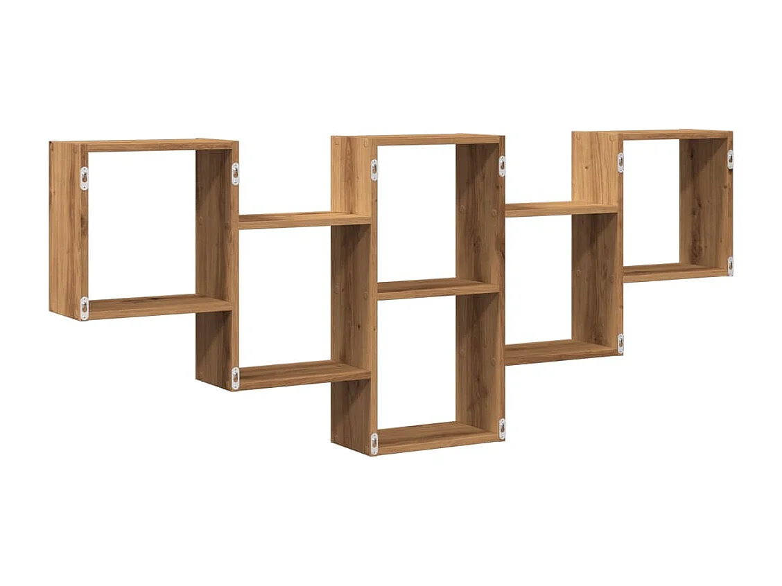 Estante de pared de roble hecho a mano 159x18x66 cm madera de ingeniería