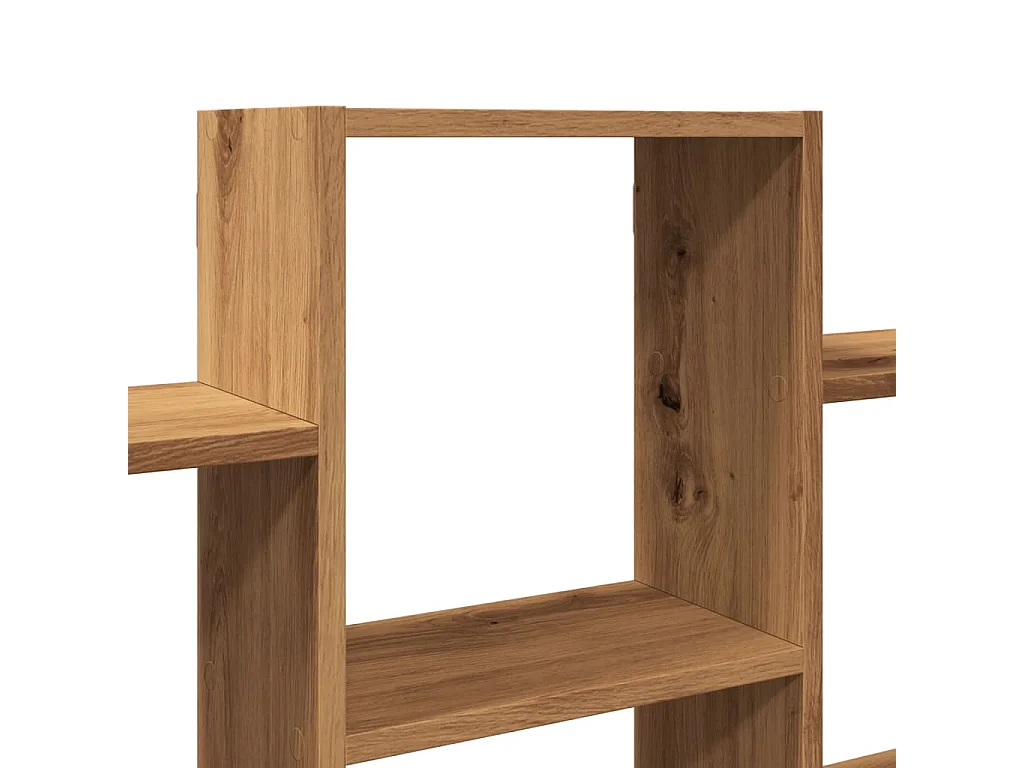 Estante de pared de roble hecho a mano 159x18x66 cm madera de ingeniería