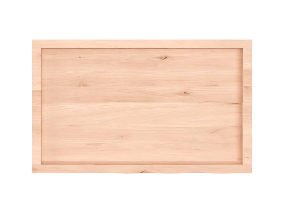 Étagère murale 100x60x(2-4) cm bois de chêne massif non traité