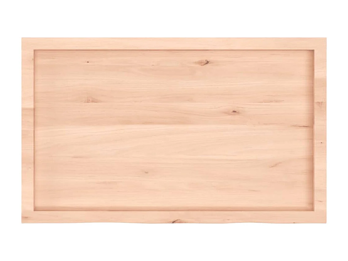 Étagère murale 100x60x(2-4) cm bois de chêne massif non traité