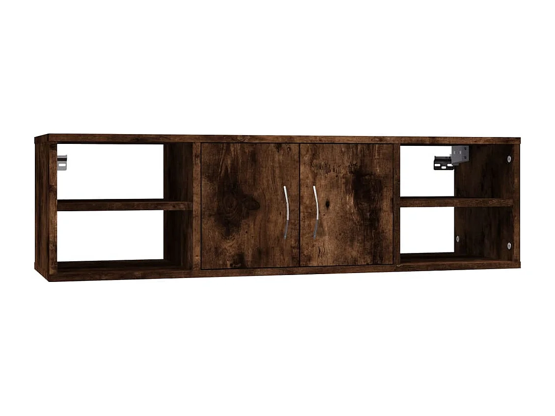 Mensola da parete in rovere affumicato 102x30x29 cm in legno ingegnerizzato