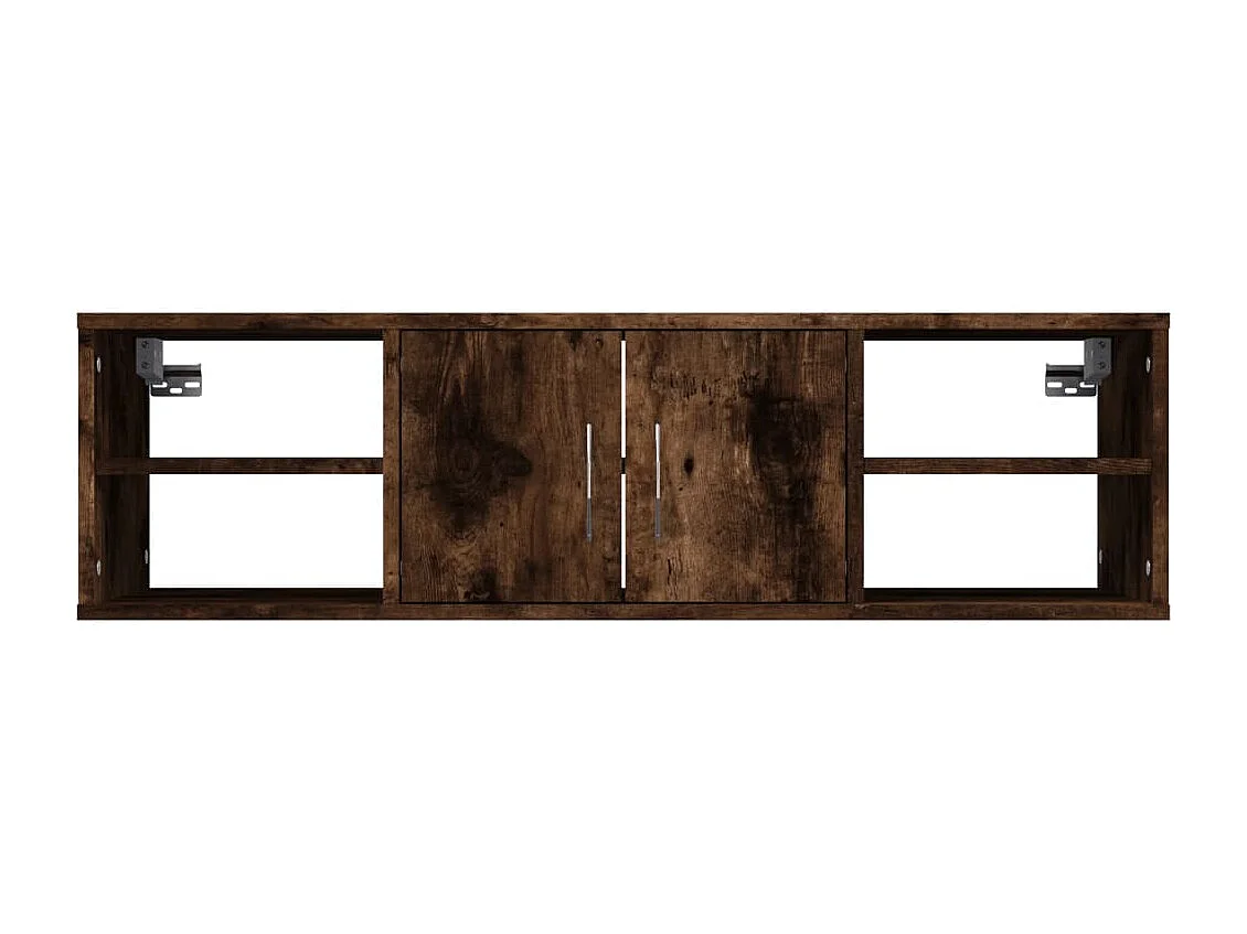 Mensola da parete in rovere affumicato 102x30x29 cm in legno ingegnerizzato