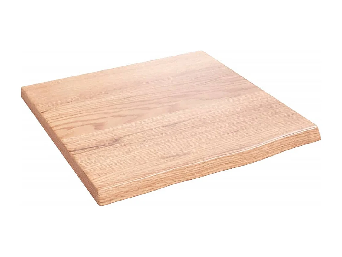 Étagère murale marron clair 40x40x2 cm bois chêne massif traité