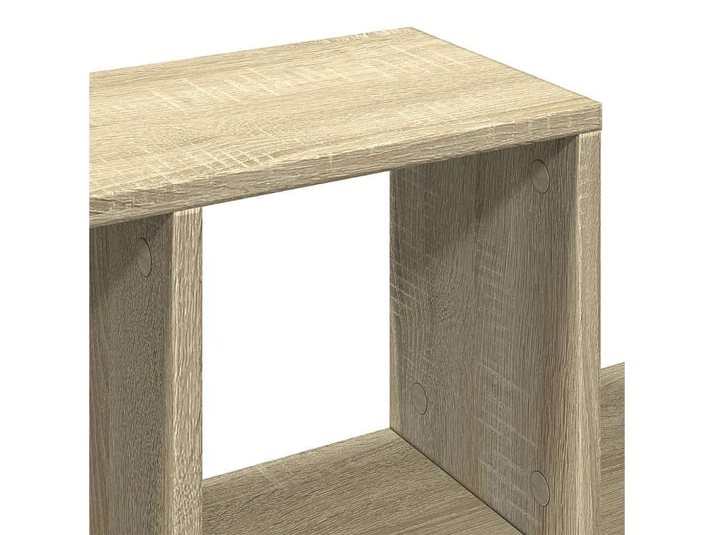Sonoma eiken wandplank 100x20x53 cm bewerkt hout