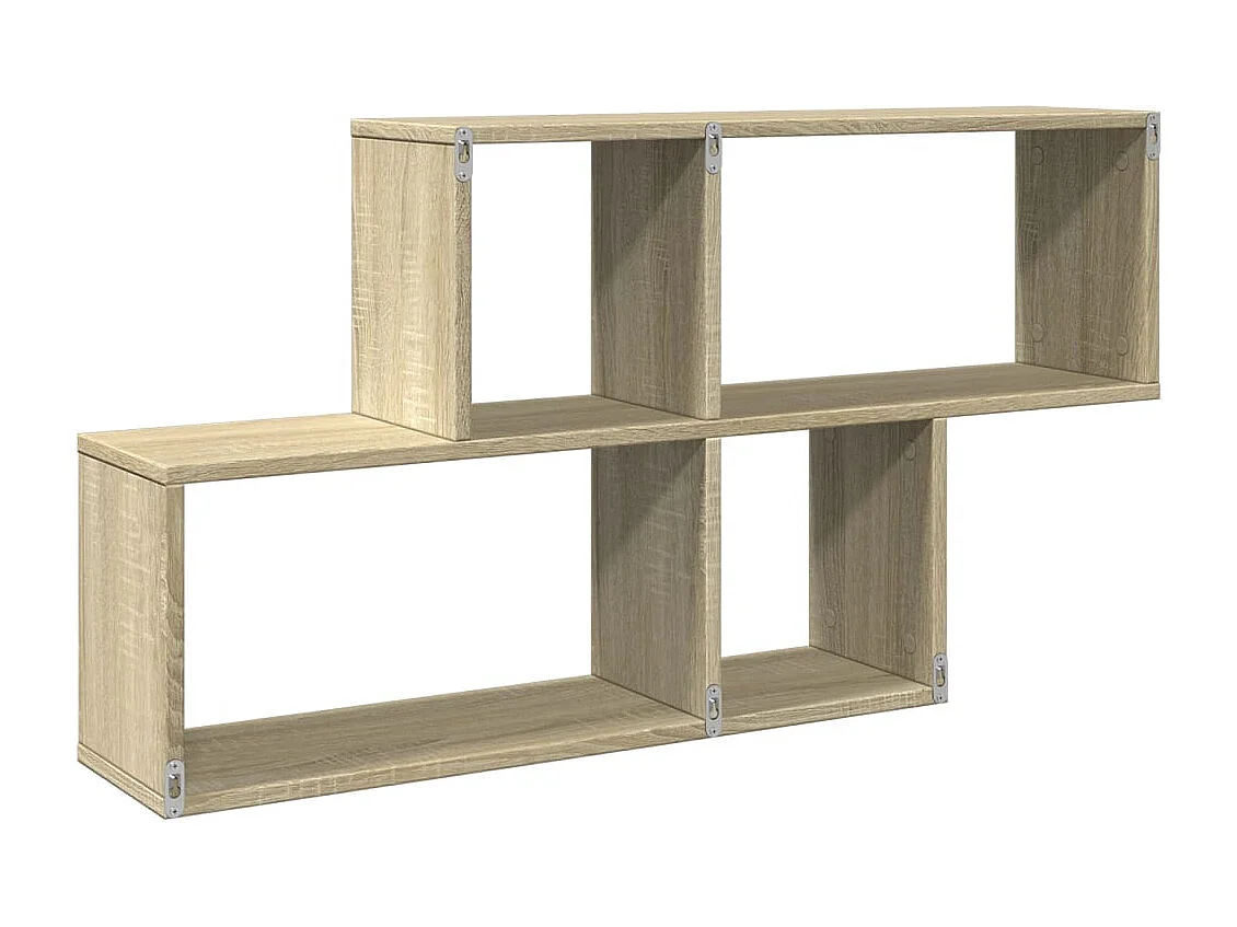 Estante de pared de roble Sonoma 100x20x53 cm madera de ingeniería