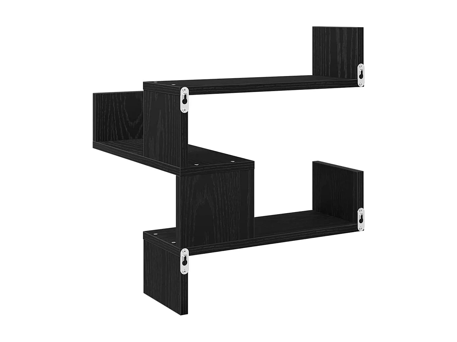 Étagères murales 2 pcs Chêne noir 40x40x49,5 cm Bois d'ingénierie