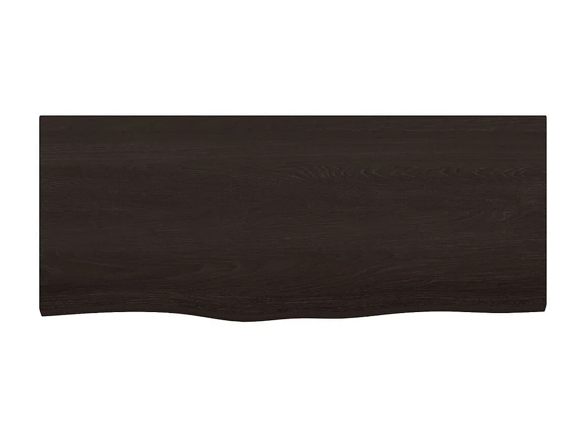 Étagère murale marron foncé bois chêne massif traité