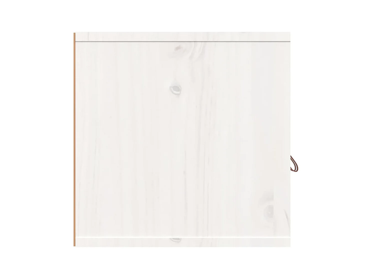 Pensile Bianco 80x30x30 cm Legno massello di pino