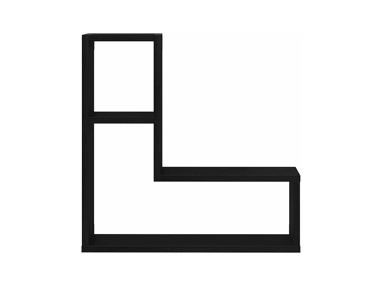 Étagères murales 2 pièces Chêne noir 50x15x85 cm en bois reconstitué