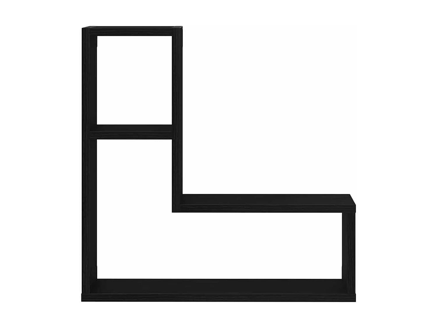 Étagères murales 2 pièces Chêne noir 50x15x85 cm en bois reconstitué