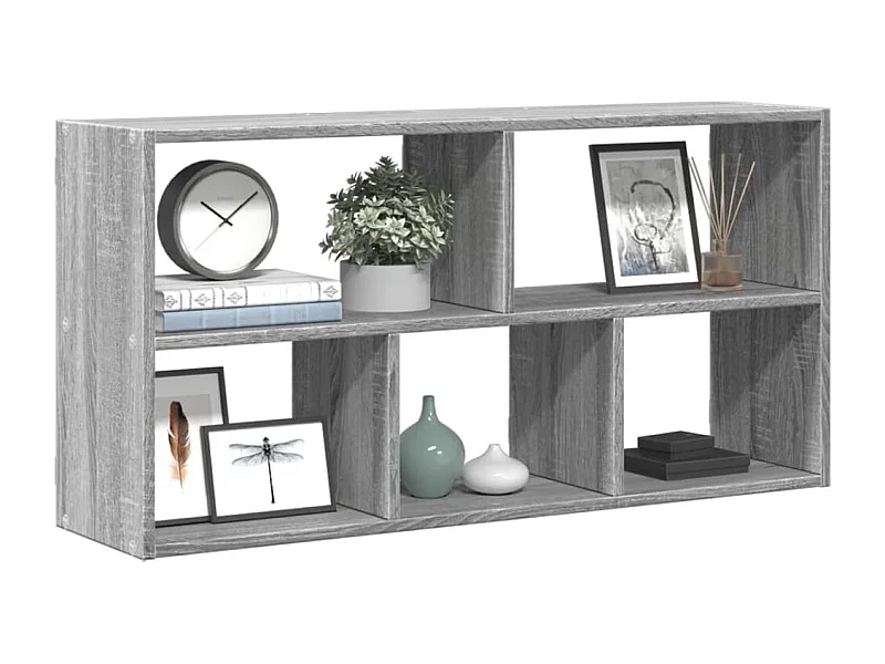 Sonoma wandplank grijs 100x25x50 cm bewerkt hout