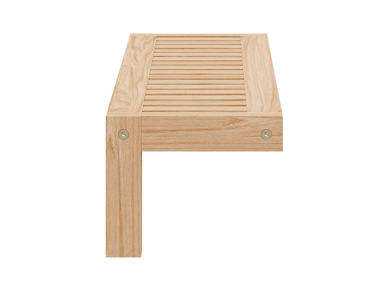 Etagère murale 62x10x12,5 cm en bois massif noyer