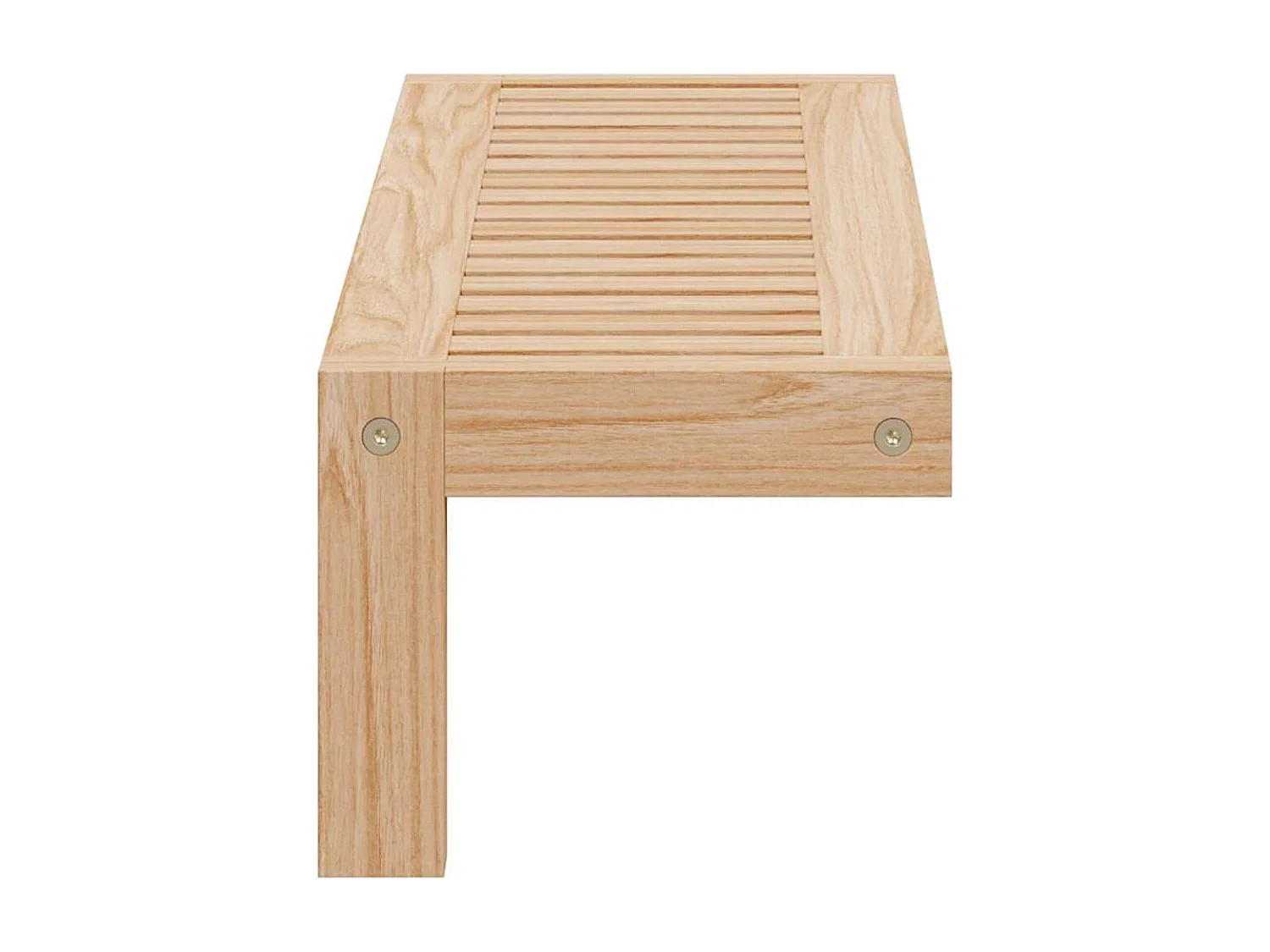 Etagère murale 62x10x12,5 cm en bois massif noyer