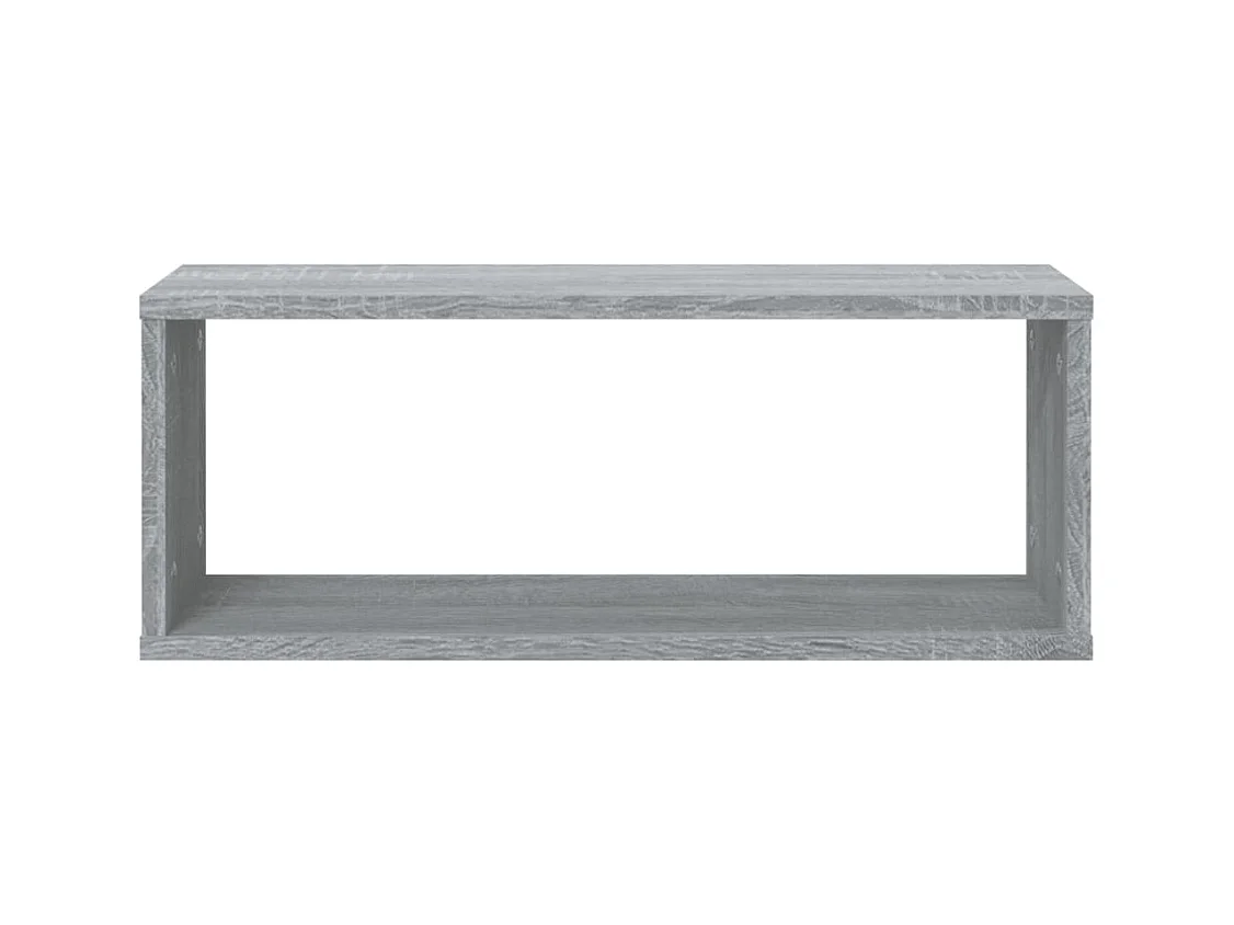 Étagères murales cube 4 pcs Sonoma gris 60x15x23 cm Bois