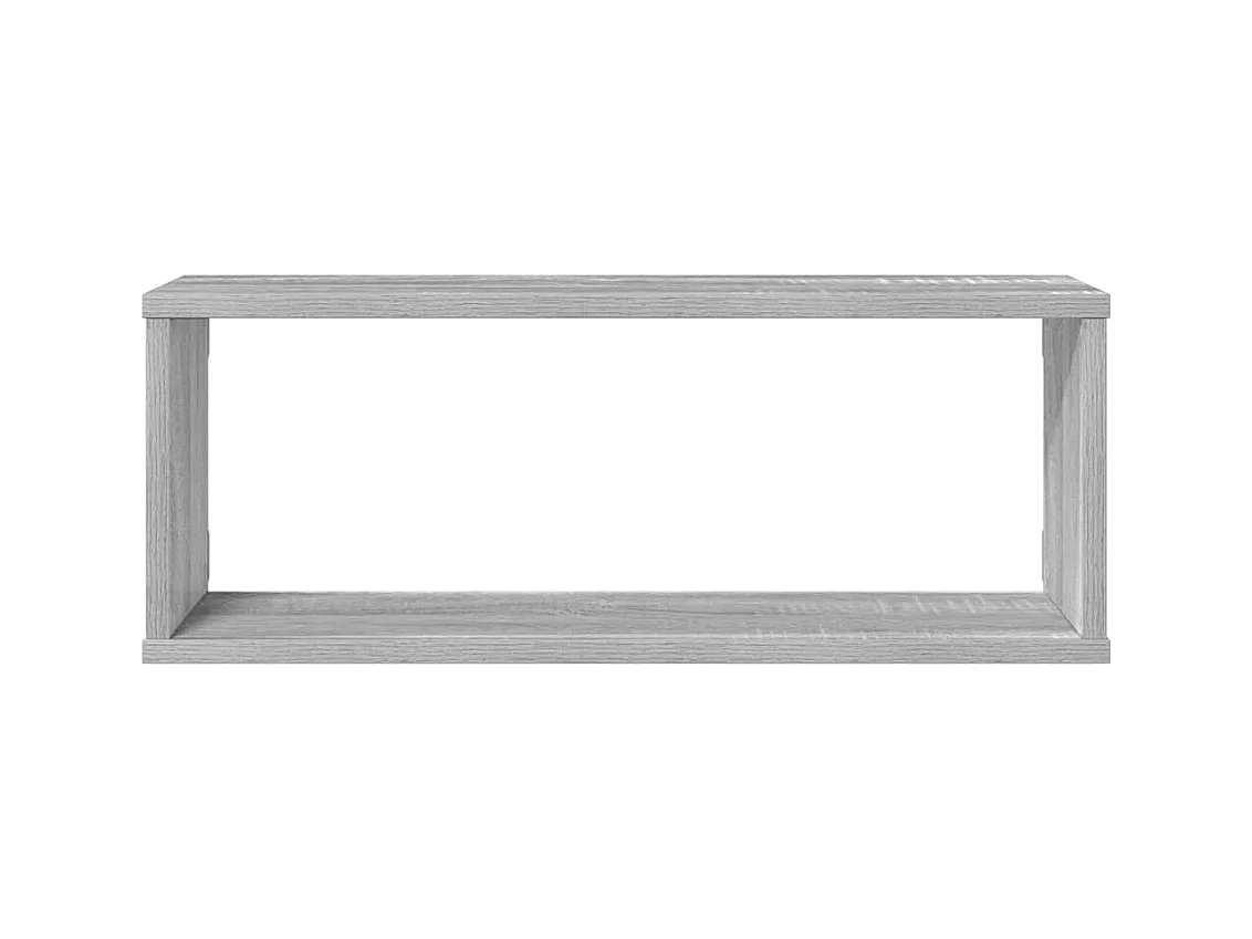 Étagères murales cube 4 pcs Sonoma gris 60x15x23 cm Bois