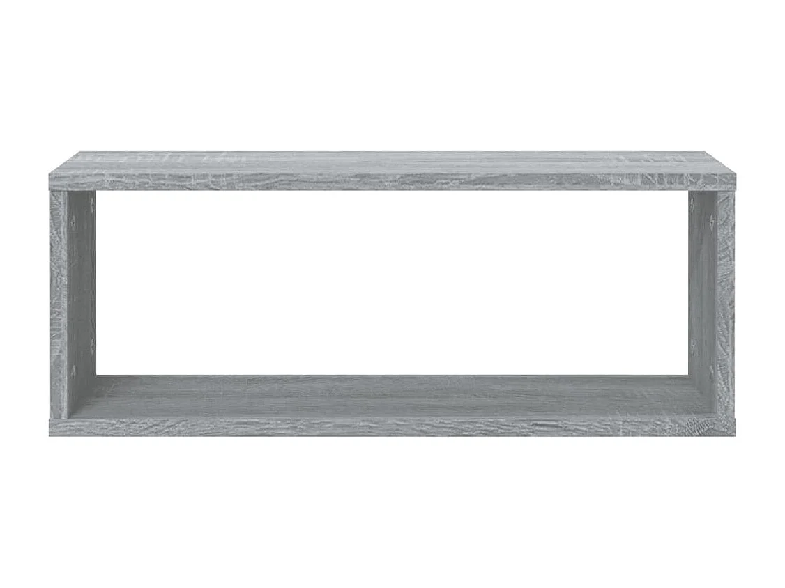 Étagères murales cube 4 pcs Sonoma gris 60x15x23 cm Bois