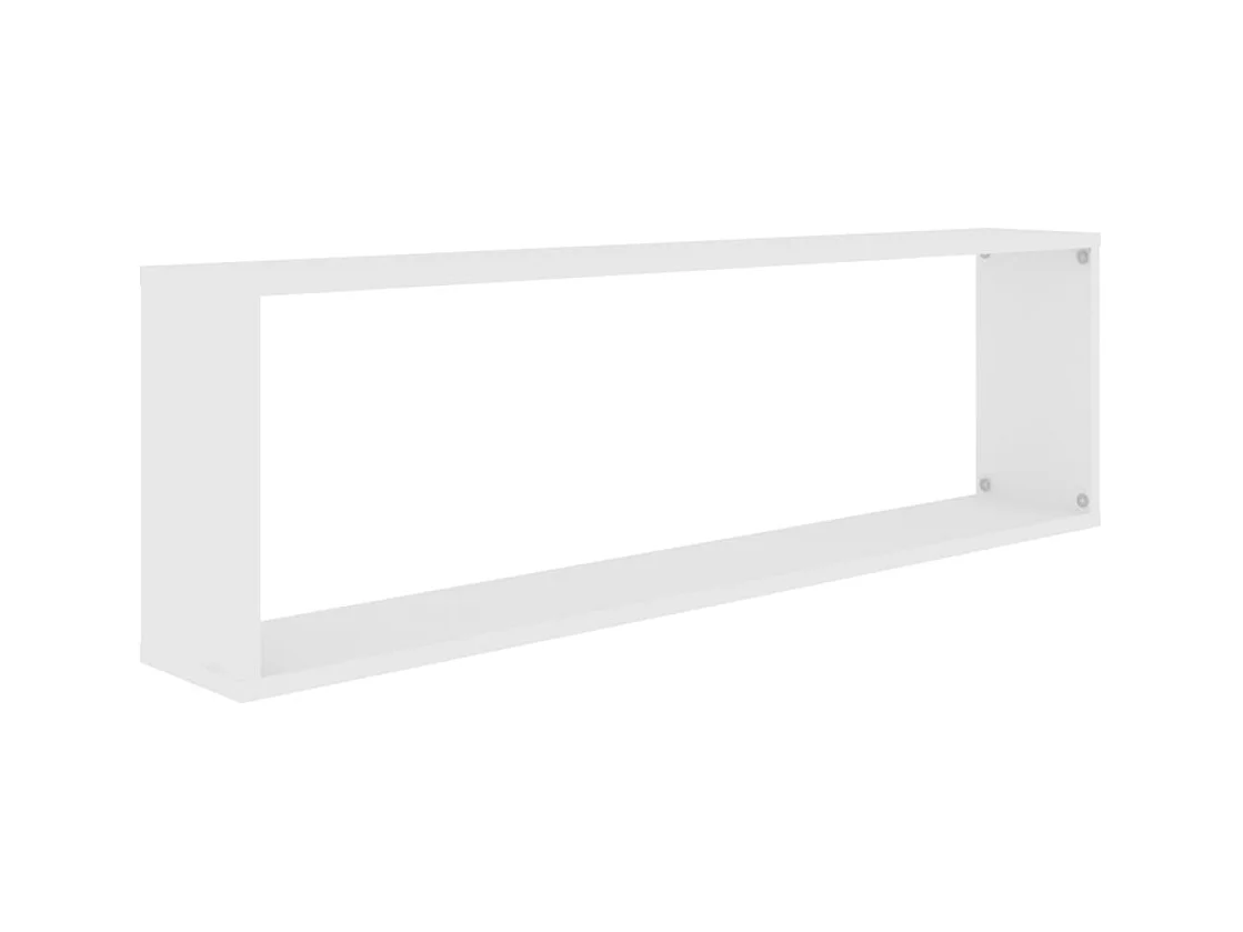 Mensole a cubo da parete 4 pezzi Bianco 100x15x30cm Legno ingegnerizzato