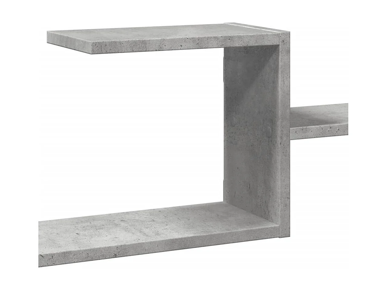 Estante de pared de hormigón gris 104x15x49 cm madera de ingeniería