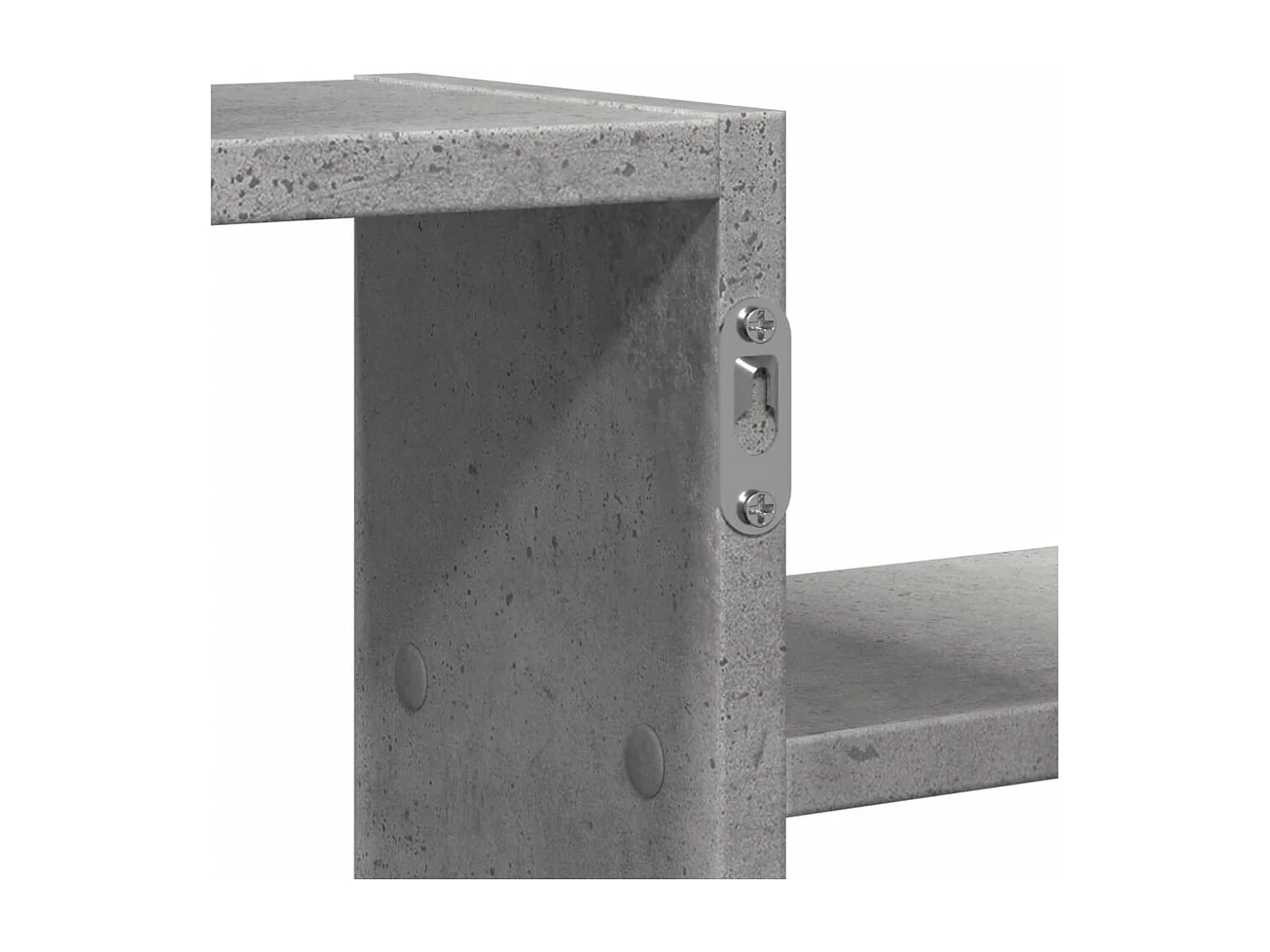 Estante de pared de hormigón gris 104x15x49 cm madera de ingeniería