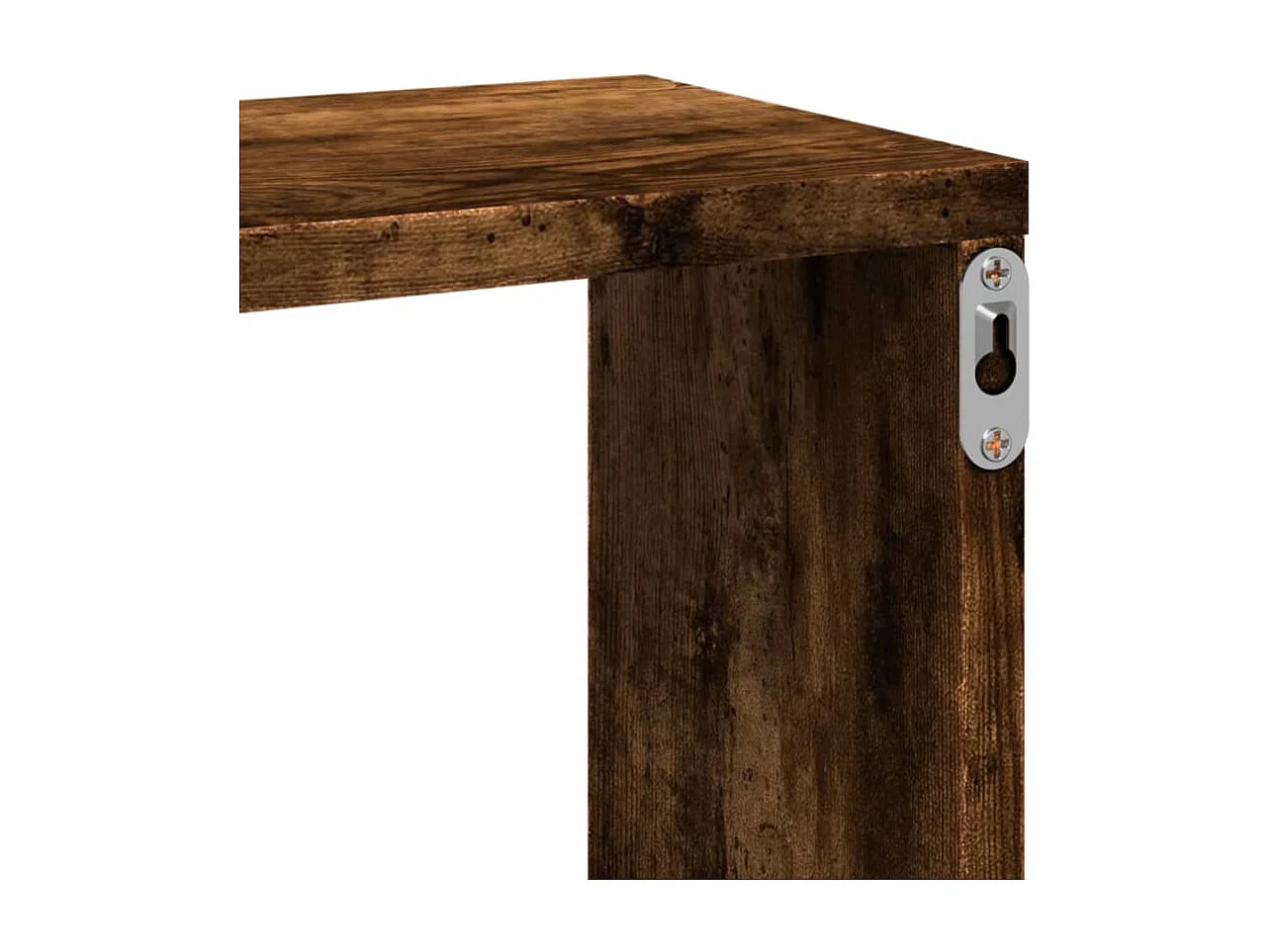 Estante de pared de roble ahumado 167,5x18x68 cm madera de ingeniería