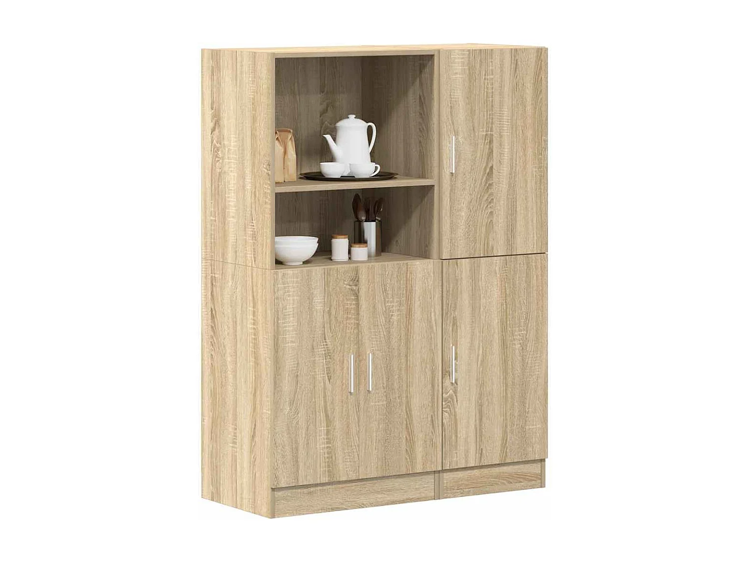 Ensemble d'armoires de cuisine 2 pcs chêne sonoma