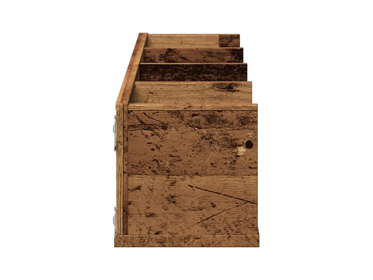 Étagère murale à CD vieux bois 100x18x18 cm bois d'ingénierie