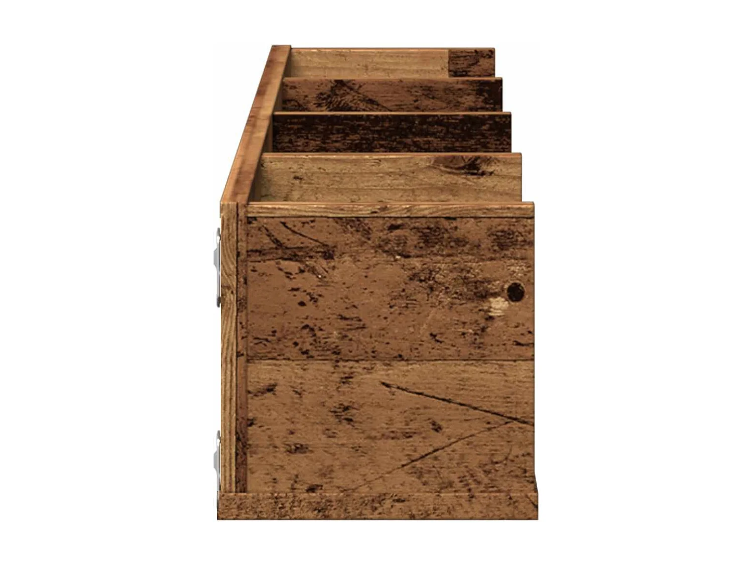 Étagère murale à CD vieux bois 100x18x18 cm bois d'ingénierie