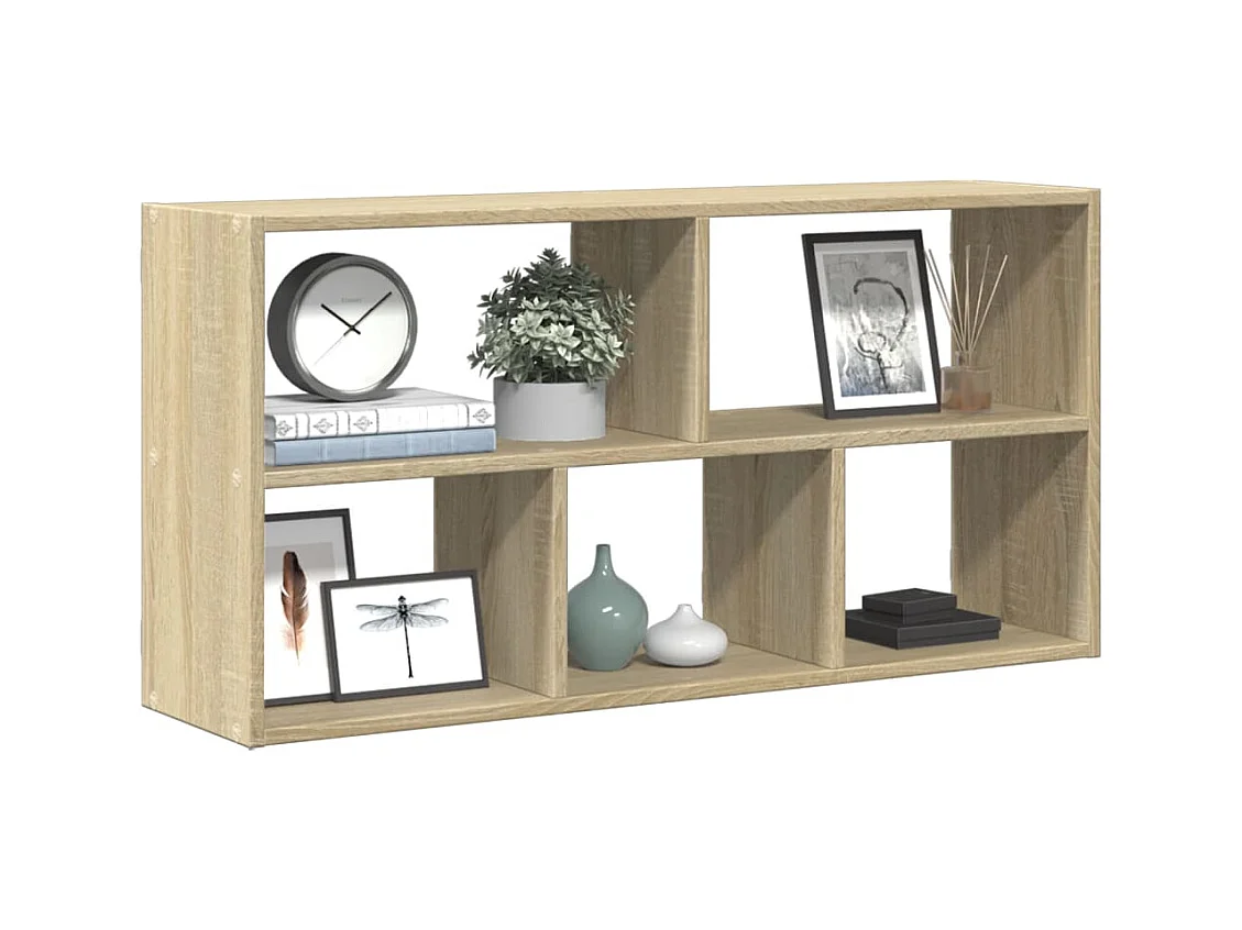 Sonoma eiken wandplank 100x25x50 cm bewerkt hout