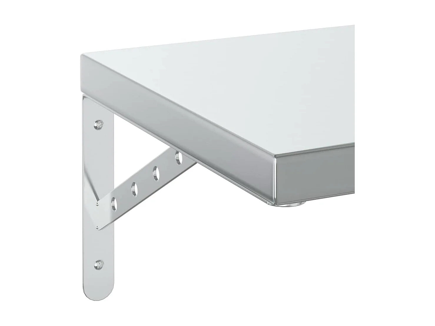 Étagères murales 2 pcs 100x30 cm argenté acier inoxydable