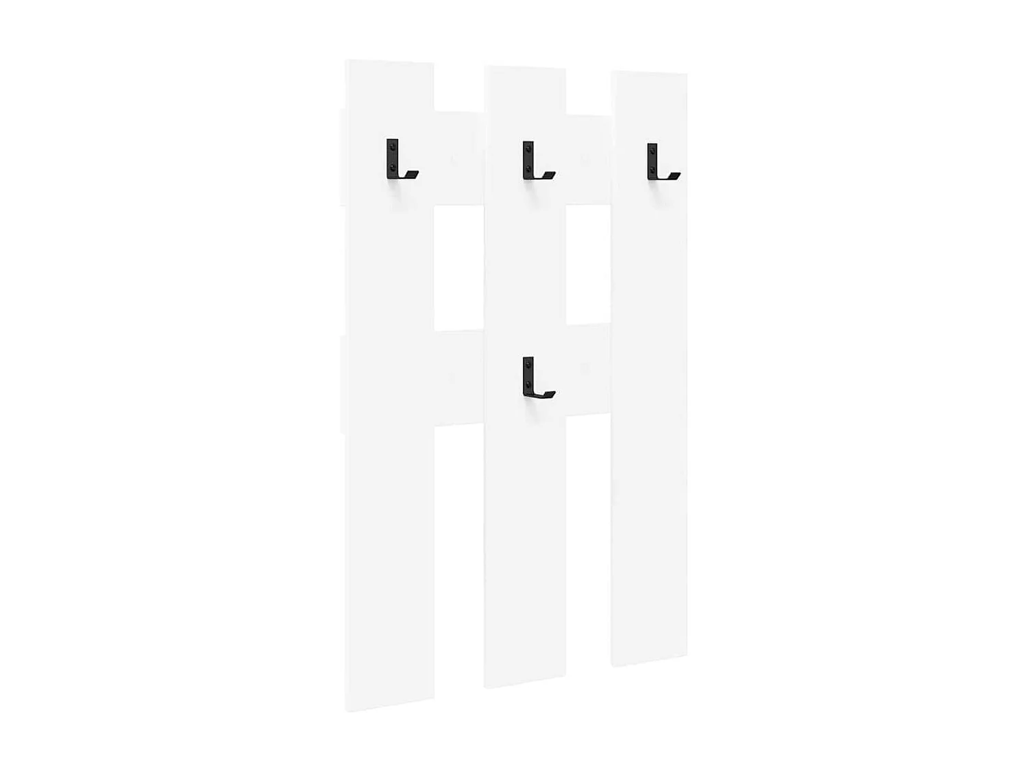 Porte-manteau mural Blanc 65 x 3 x 100 cm Bois d'ingénierie