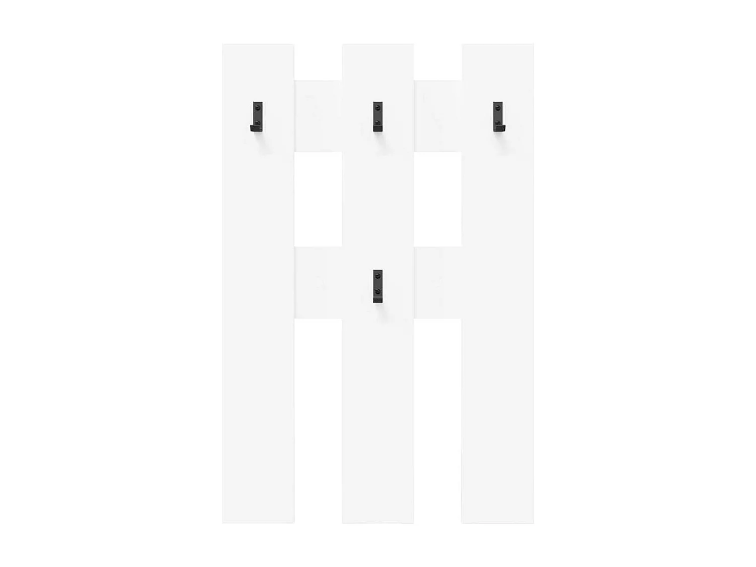 Porte-manteau mural Blanc 65 x 3 x 100 cm Bois d'ingénierie