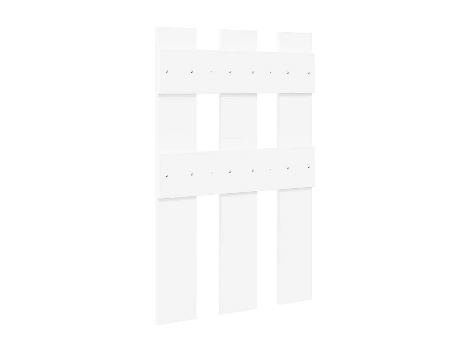 Porte-manteau mural Blanc 65 x 3 x 100 cm Bois d'ingénierie